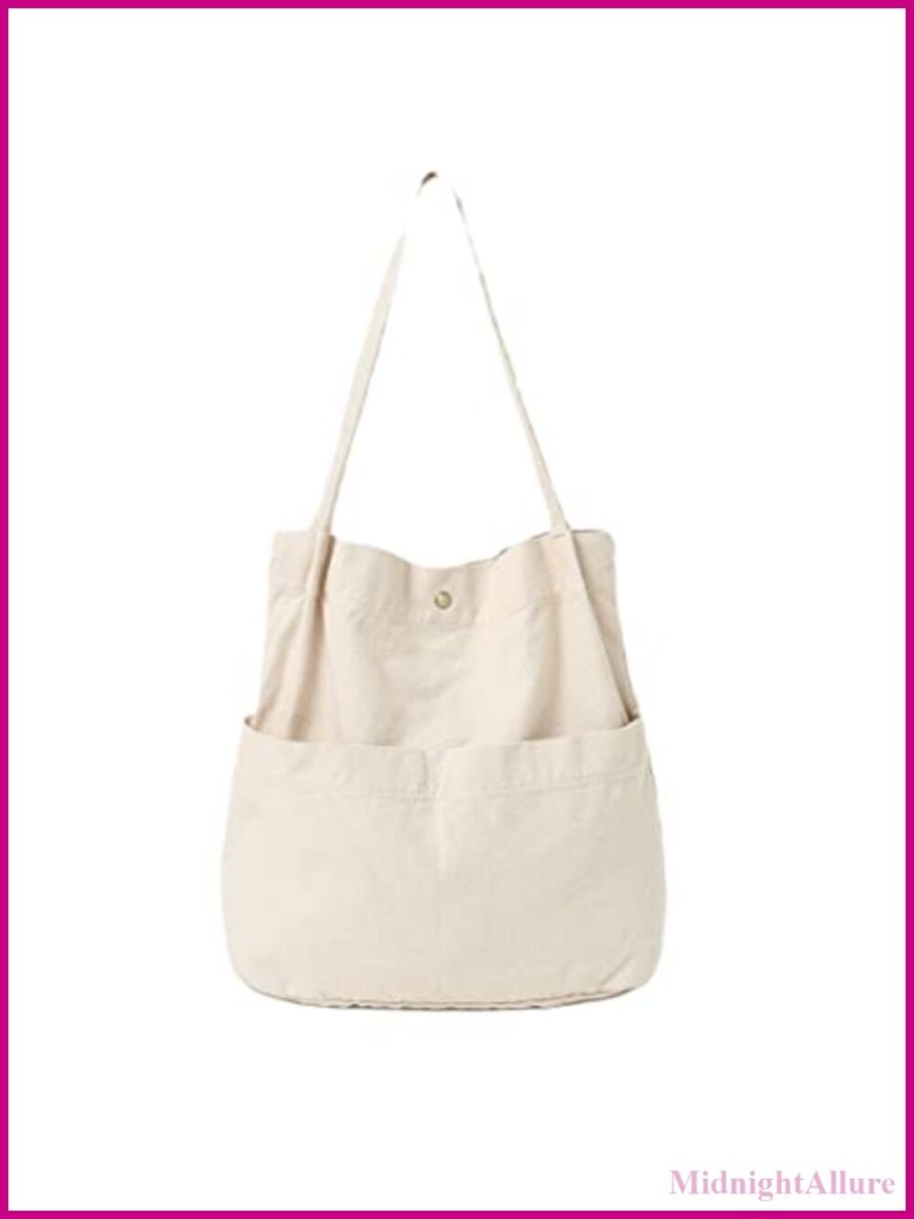 Washed Cotton Canvas Bucket Bag Slouchy Hobo Tote Shoulder Bag